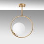 Opviq Dolunay - 3903 Lámpara de Araña de Metal Dorado